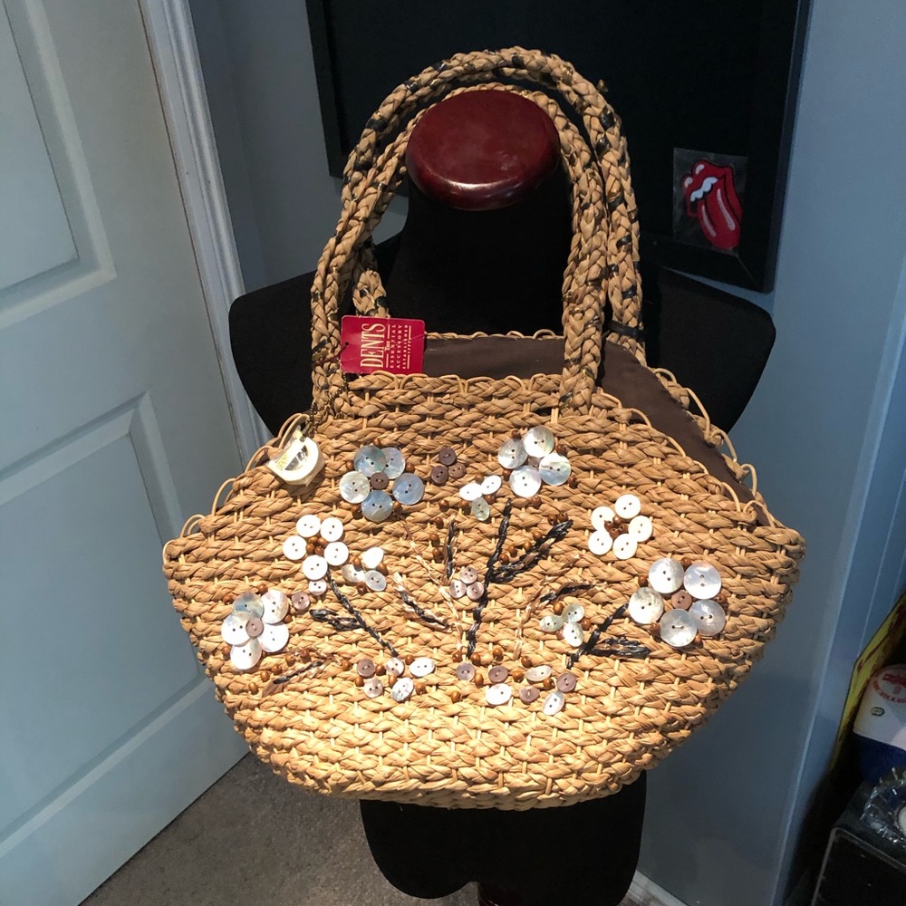 Dents Rattan Hand Bag